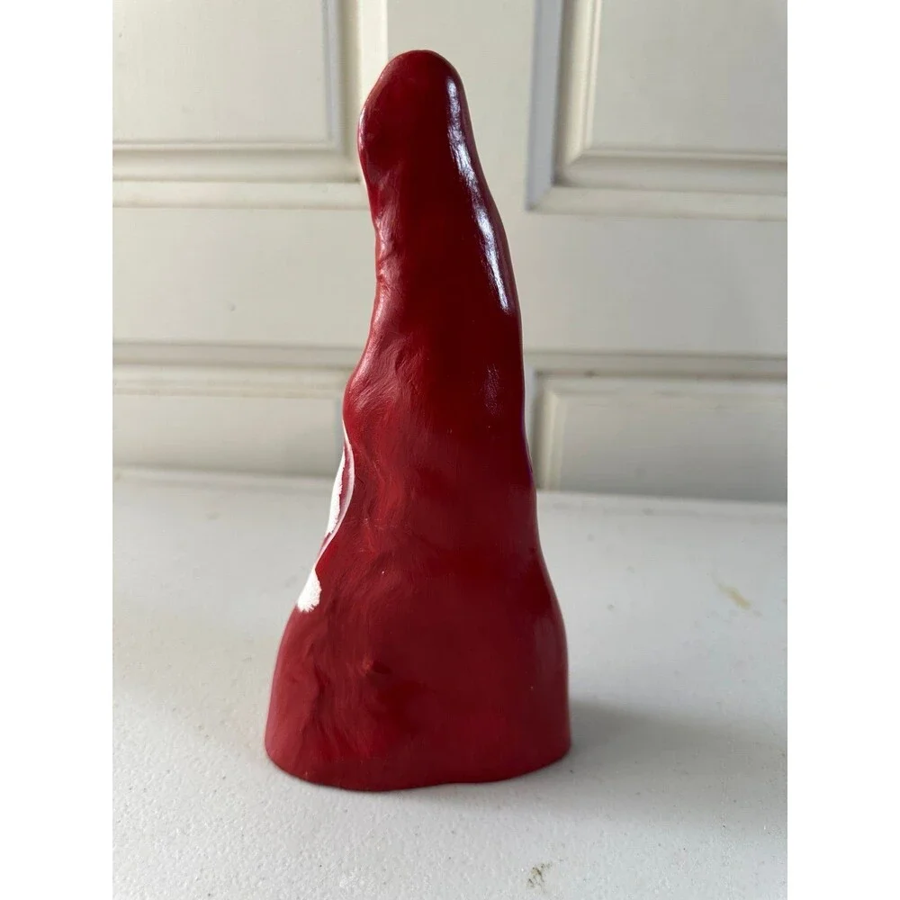 Hand Painted Signed JKW Christmas Penguin Presents Wooden Shelf Sitter Decor